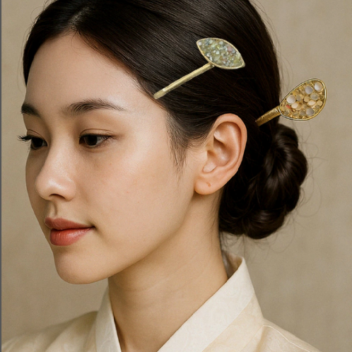 Pin of Joseon – Shining Leaf Beauty Hairpin Accessory | Korea Heritage Object